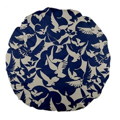Bird Animal Animal Background Large 18  Premium Flano Round Cushions by Vaneshop