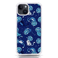 Cat Spacesuit Space Suit Astronaut Pattern Iphone 14 Tpu Uv Print Case by Wav3s