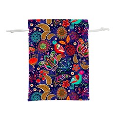 Pattern Colorful Bird Leaf Flower Lightweight Drawstring Pouch (s) by Cowasu