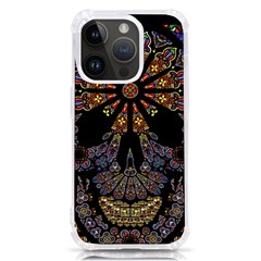 Skull Death Mosaic Artwork Stained Glass Iphone 14 Pro Tpu Uv Print Case by Cowasu