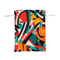 Colorful Abstract Lightweight Drawstring Pouch (l) by Jack14