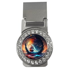 Tree Planet Moon Money Clips (cz)  by Ndabl3x