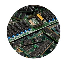 Computer Ram Tech - Mini Round Pill Box by Amaryn4rt