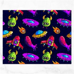 Space Pattern Rectangular Jigsaw Puzzl by Amaryn4rt