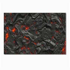 Volcanic Lava Background Effect Postcard 4 x 6  (pkg Of 10) by Simbadda