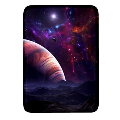 Clouds Fantasy Space Landscape Colorful Planet Rectangular Glass Fridge Magnet (4 Pack) by Ravend