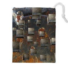 Background Metal Pattern Texture Drawstring Pouch (5xl) by Celenk