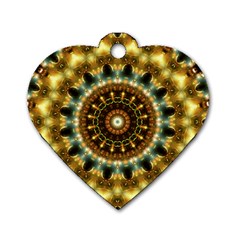 Pattern Abstract Background Art Dog Tag Heart (two Sides) by Celenk
