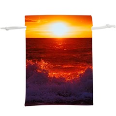 Sea Beach Sunset Sunrise Twilight Lightweight Drawstring Pouch (xl) by Vaneshop