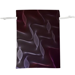 Curve Wave Line Texture Element Lightweight Drawstring Pouch (xl) by Vaneshop