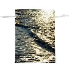 Wave Water Surface Sea Ocean Liquid Lightweight Drawstring Pouch (xl) by Vaneshop
