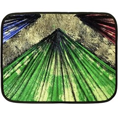 Acrylic Abstract Art Design  Two Sides Fleece Blanket (mini) by Rbudhiya