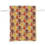 Sea Turtle Sea Life Pattern Lightweight Drawstring Pouch (XL) Front