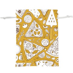 Vector-seamless-pizza-slice-pattern-hand-drawn-pizza-illustration-great-pizzeria-menu-background - Lightweight Drawstring Pouch (xl) by uniart180623