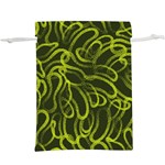 Green-abstract-stippled-repetitive-fashion-seamless-pattern Lightweight Drawstring Pouch (XL) Front