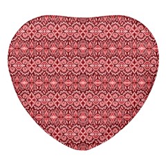 Pink-art-with-abstract-seamless-flaming-pattern Heart Glass Fridge Magnet (4 Pack) by uniart180623