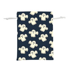Hand-drawn-ghost-pattern Lightweight Drawstring Pouch (l) by uniart180623