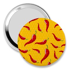 Chili-vegetable-pattern-background 3  Handbag Mirrors by uniart180623