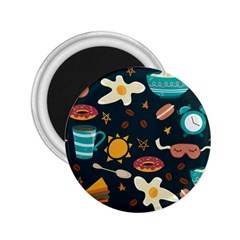 Seamless-pattern-with-breakfast-symbols-morning-coffee 2 25  Magnets by uniart180623