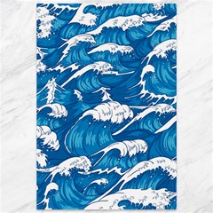 Storm-waves-seamless-pattern-raging-ocean-water-sea-wave-vintage-japanese-storms-print-illustration- Canvas 12  X 18  by uniart180623
