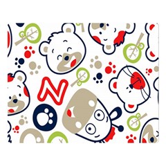 Animals-pattern Two Sides Premium Plush Fleece Blanket (large) by uniart180623