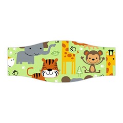 Seamless-pattern-vector-with-animals-wildlife-cartoon Stretchable Headband by uniart180623