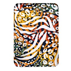 Abstract-geometric-seamless-pattern-with-animal-print Rectangular Glass Fridge Magnet (4 Pack) by uniart180623
