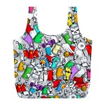 Graffiti-characters-seamless-pattern Full Print Recycle Bag (L) Front