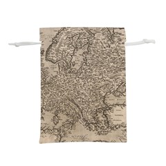 Vintage Map Europe Lightweight Drawstring Pouch (l) by uniart180623