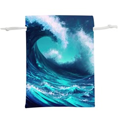 Tsunami Tidal Wave Ocean Waves Sea Nature Water Lightweight Drawstring Pouch (xl) by uniart180623