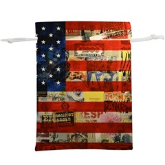 Usa Flag United States Lightweight Drawstring Pouch (xl) by uniart180623
