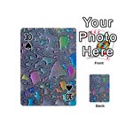 Glass Drops Rainbow Playing Cards 54 Designs (Mini) Front - Spade10