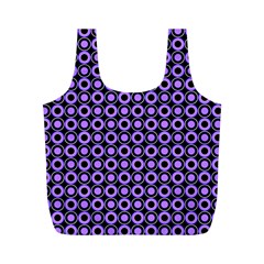 Mazipoodles Purple Donuts Polka Dot  Full Print Recycle Bag (m) by Mazipoodles