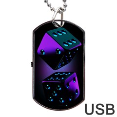 3d Ludo Game,gambling Dog Tag Usb Flash (two Sides) by Bangk1t