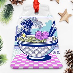Ramen Kanji Vaporwave Artwork Minimalism Bell Ornament (two Sides) by Bangk1t