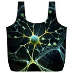 Ai Generated Neuron Network Connection Full Print Recycle Bag (XXL) Back