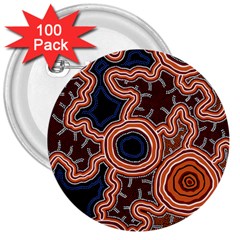 Pathways New Hogarth Arts 3  Buttons (100 Pack)  by hogartharts
