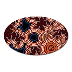 Pathways New Hogarth Arts Oval Magnet by hogartharts