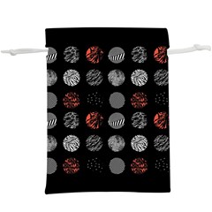 Black And Multicolored Polka Dot Artwork Digital Art Lightweight Drawstring Pouch (xl) by uniart180623