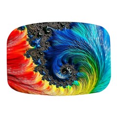 Colorful Digital Art Fractal Design Mini Square Pill Box by uniart180623