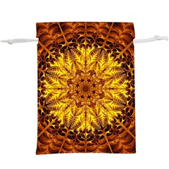 Abstract Gold Mandala Yellow Lightweight Drawstring Pouch (xl) by uniart180623