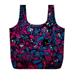 Grafitti Graffiti Abstract Artwork Digital Full Print Recycle Bag (l) by uniart180623