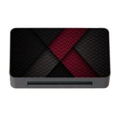 Red Black Abstract Pride Abstract Digital Art Memory Card Reader With Cf by uniart180623