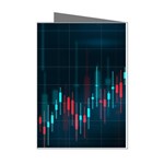 Flag Patterns On Forex Charts Mini Greeting Cards (Pkg of 8) Left