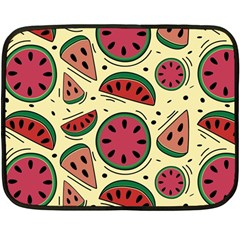 Watermelon Pattern Slices Fruit Fleece Blanket (mini) by uniart180623