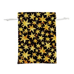 Shiny Glitter Stars Lightweight Drawstring Pouch (l) by uniart180623