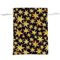 Shiny Glitter Stars Lightweight Drawstring Pouch (xl) by uniart180623