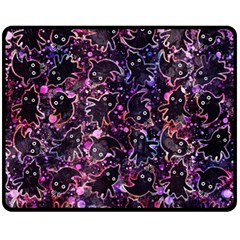 Fun Spooky Cute Ghosts Adoxali Halloween Fleece Blanket (medium) by uniart180623