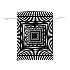 Focus Squares Optical Illusion Lightweight Drawstring Pouch (m) by uniart180623