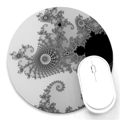 Apple Males Almond Bread Abstract Mathematics Round Mousepad by Simbadda